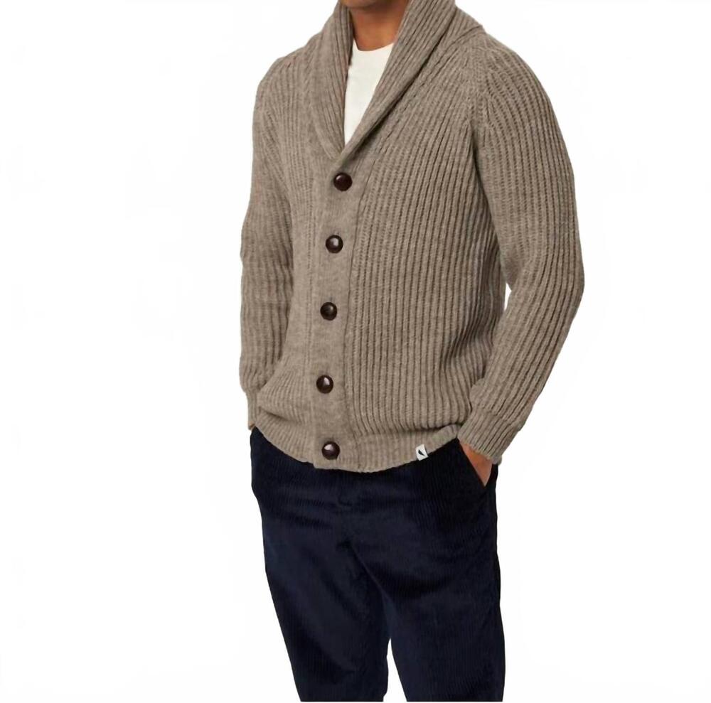 NEW PEREGRINE wilkinson chunky knit cardigan in oak